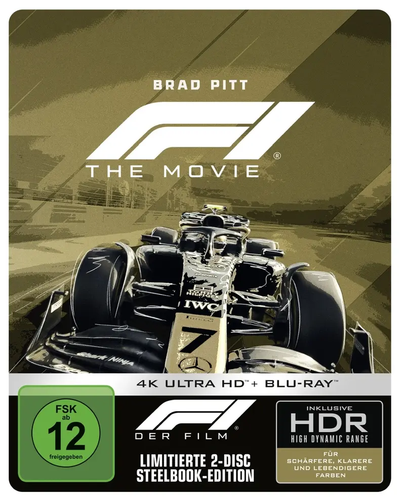 F1 (2025) (Limitiertes Steelbook C, 4K-UHD + Blu-ray)
