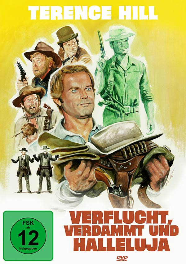 Verflucht, verdammt und Halleluja-N. (DVD) Cover Werbung, Plakat, Buch, Mann, Person