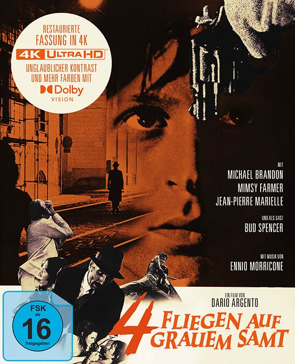 Vier Fliegen auf grauem Samt (Special Edition, 4K-UHD, 2 Blu-rays, CD) (exkl. Shop) Vier Fliegen auf grauem Samt (Special Edition, 4K-UHD, 2 Blu-rays, CD) (exkl. Shop)