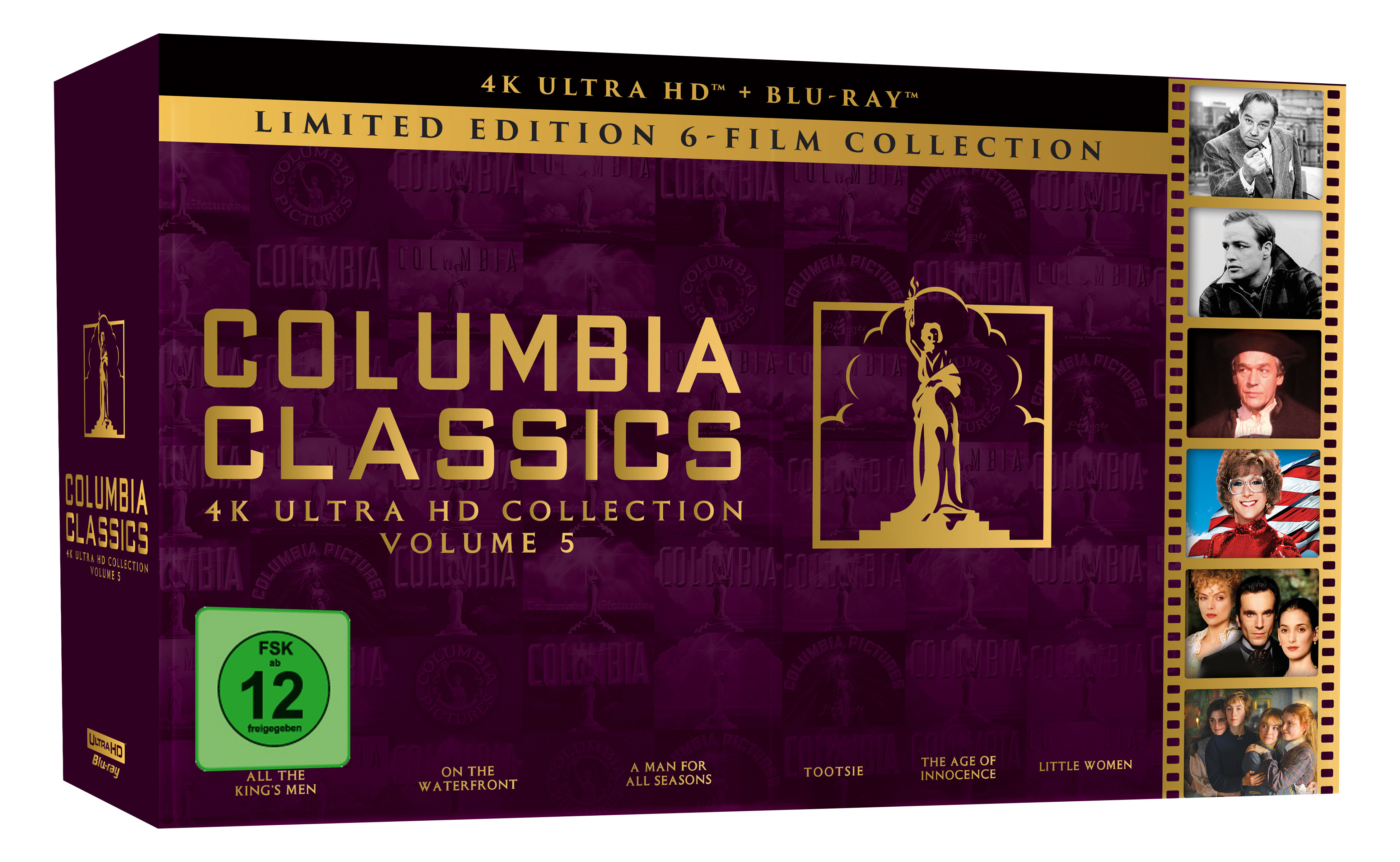 Columbia Classics Collection, Vol. 5 (8 4K-UHDs + 6 Blu-rays) (exkl. Shop) Person, Werbung, Gesicht, Anzeigetafel, Buch