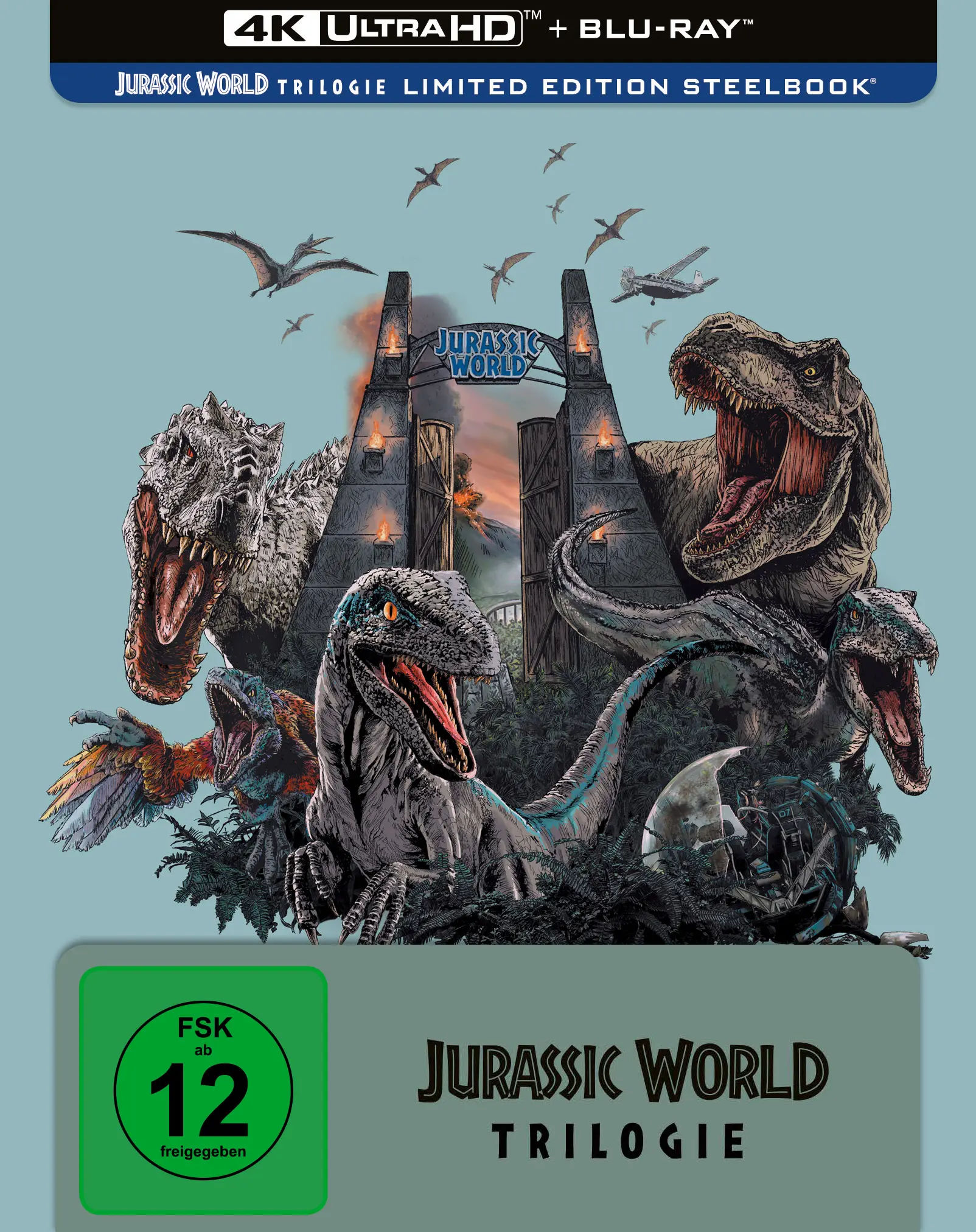 Jurassic World 3 Film Boxset (4K-UHD)
