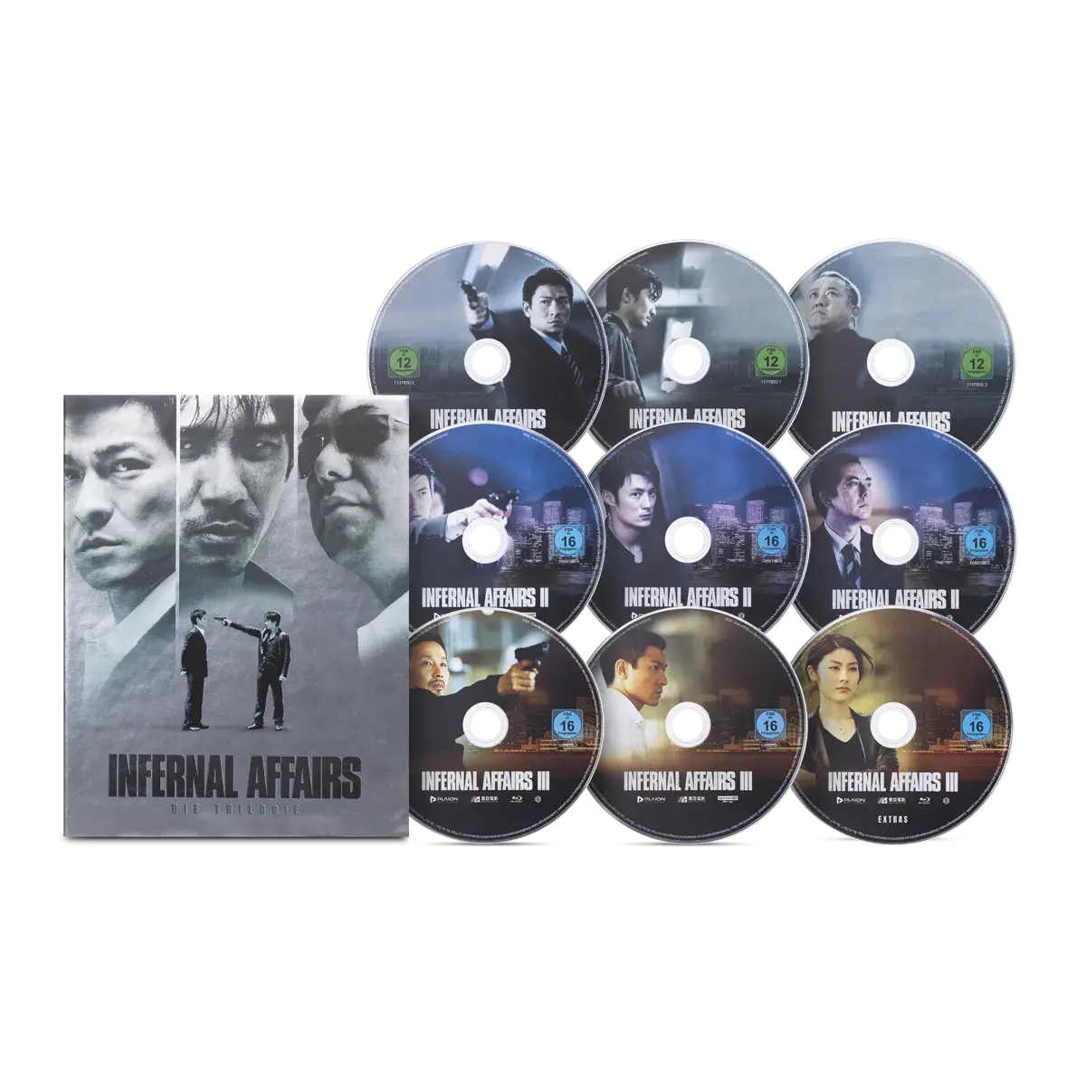 Infernal Affairs Trilogy (Collector's Edition, 3 UHDs, 3 Blu-rays, 3 Bonus-Blu-rays) (exkl. Shop)