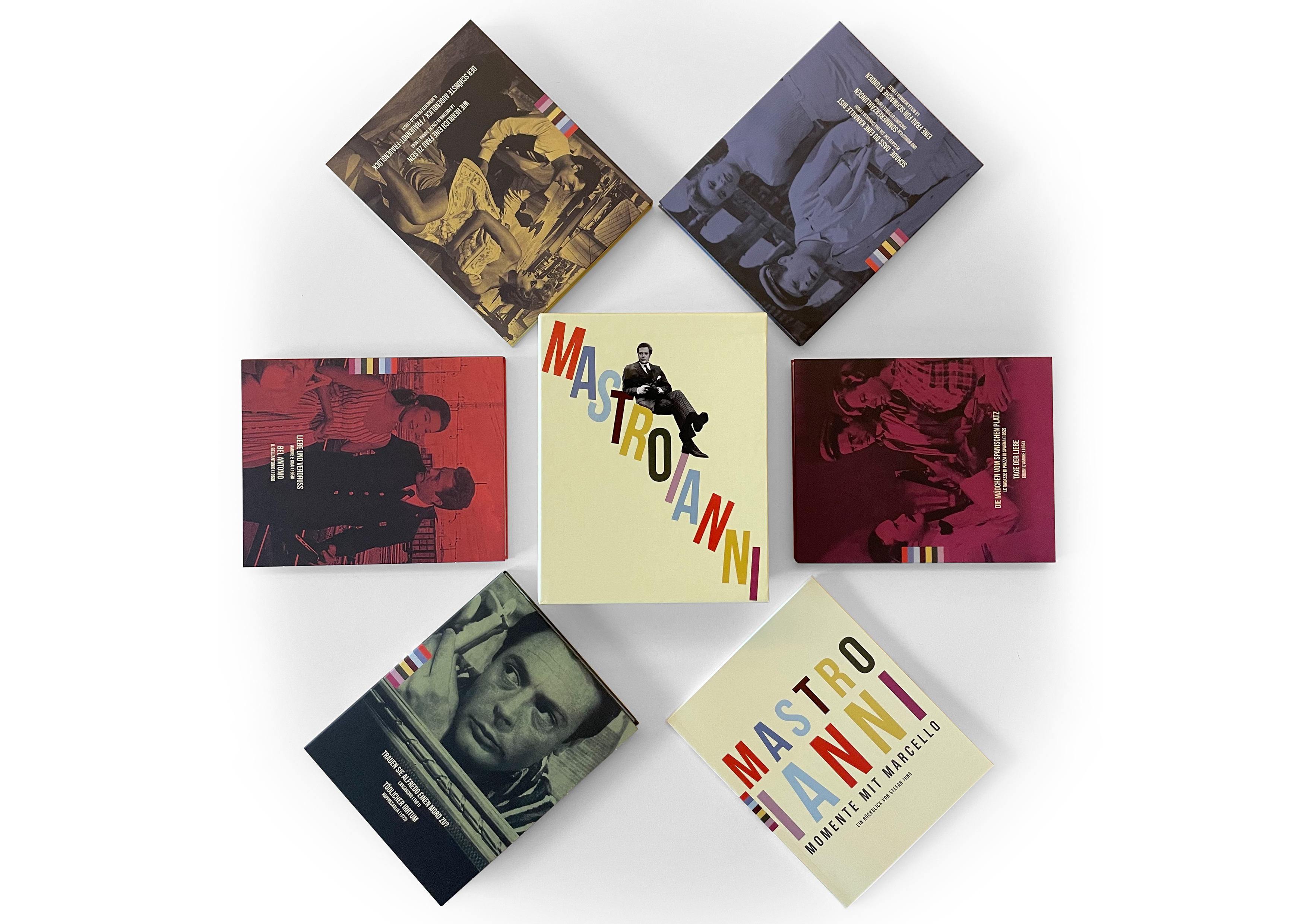 Mastroianni 100 (10 Blu-rays) Werbung, Plakat, Buch, Veröffentlichung, Person