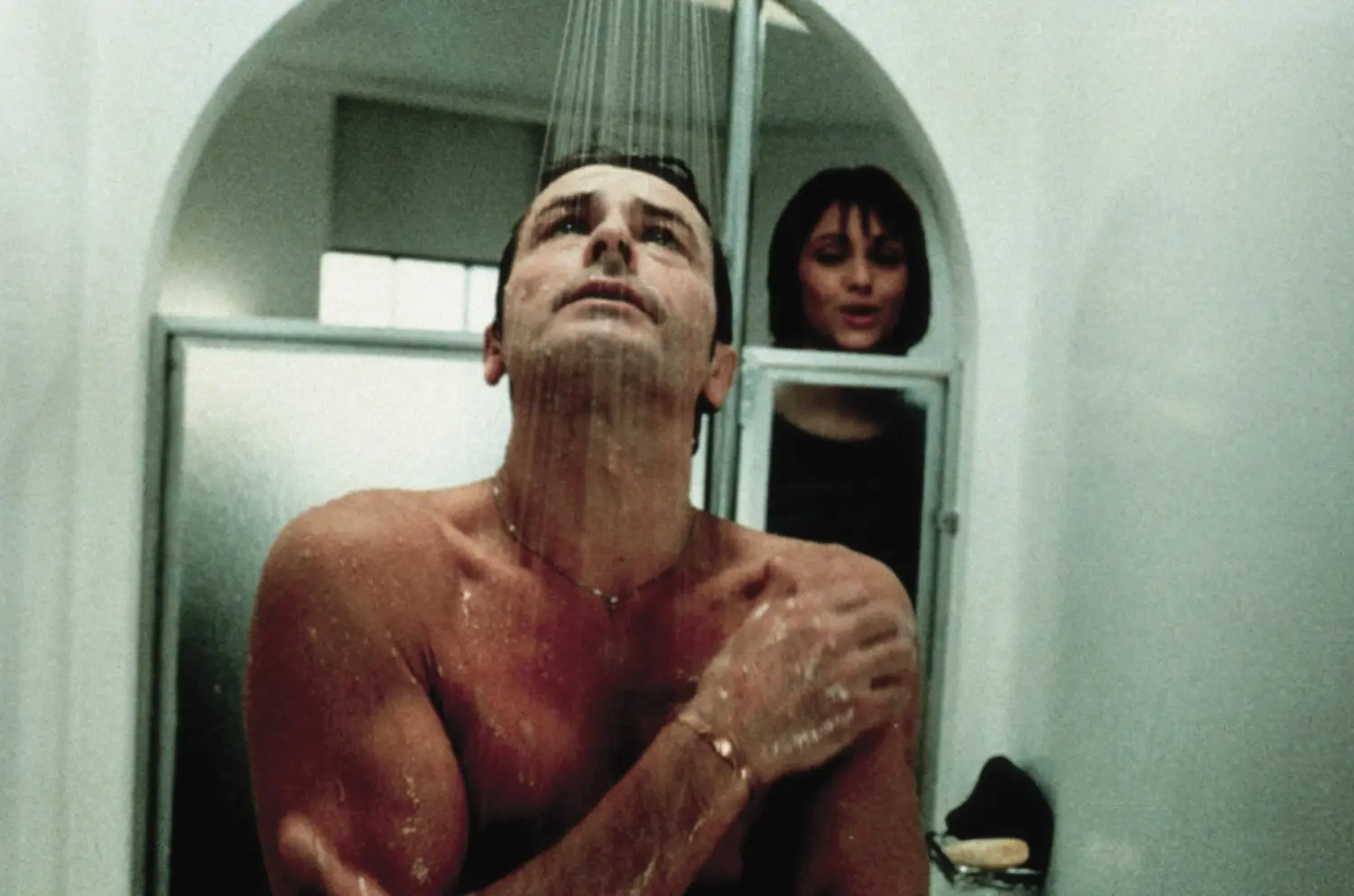 Filmszene, Duschszene, Badezimmer, Mann und Frau