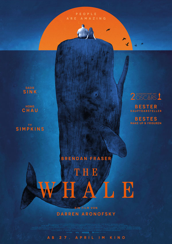 The Whale Poster Blau DIN A1 The Whale Poster Blau DIN A1