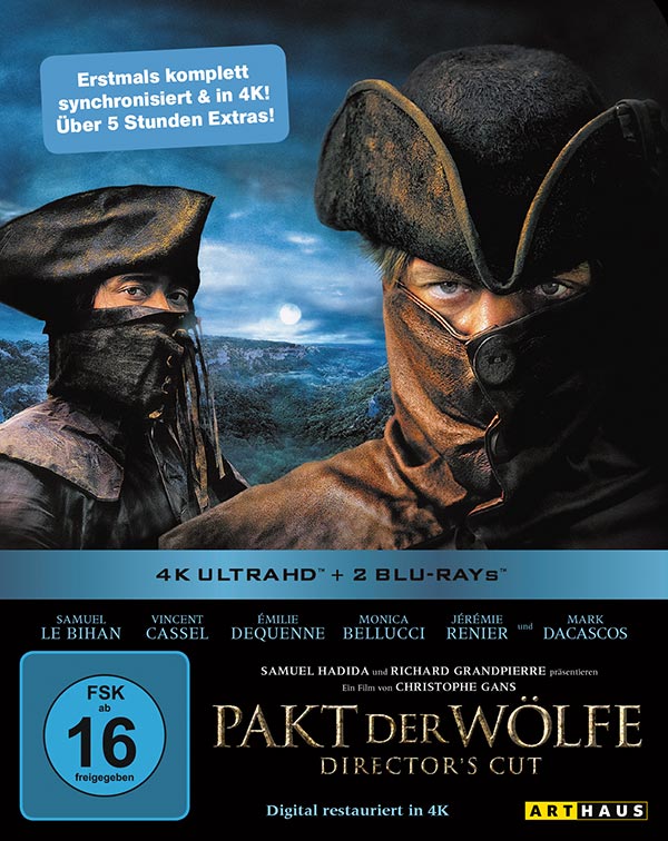 Pakt der Wölfe - Limited Steelbook Edition (4K Ultra HD + 2 Blu-rays) Cover Pakt der Wölfe - Limited Steelbook Edition (4K Ultra HD + 2 Blu-rays) Cover