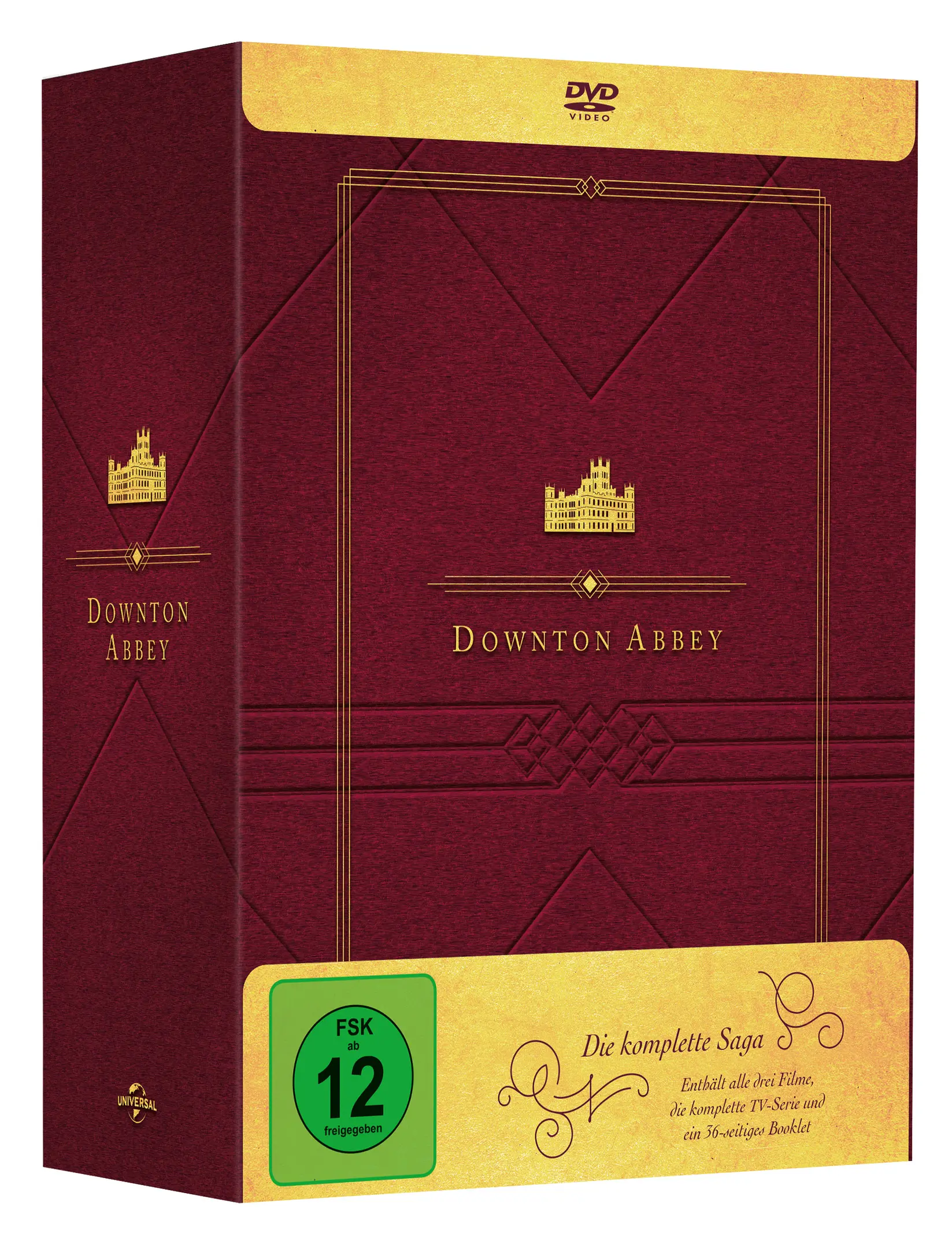 Downton Abbey - Die komplette Saga (Limited Edition: TV Serie + 3 Filme) (DVD)