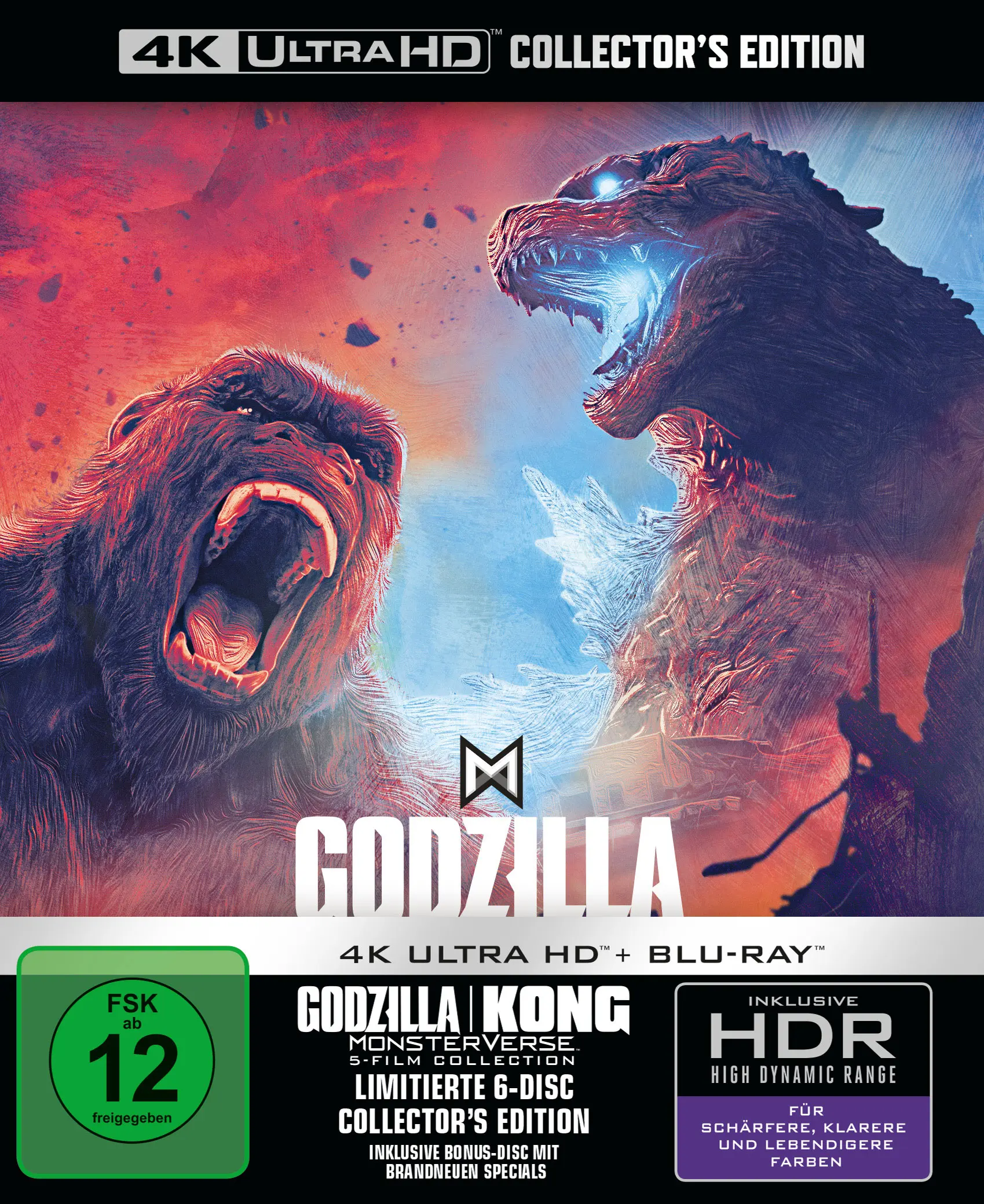 Godzilla Kong Monsterverse 5-Film Collection (4K UHD) Cover