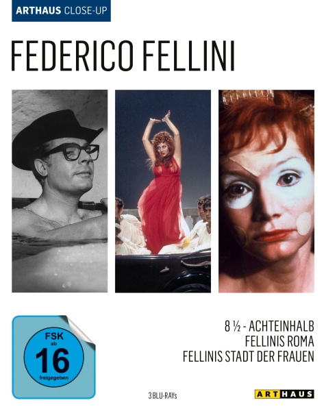 Federico Fellini -Arthaus Close-Up (3 Blu-rays) Cover Federico Fellini -Arthaus Close-Up (3 Blu-rays) Cover