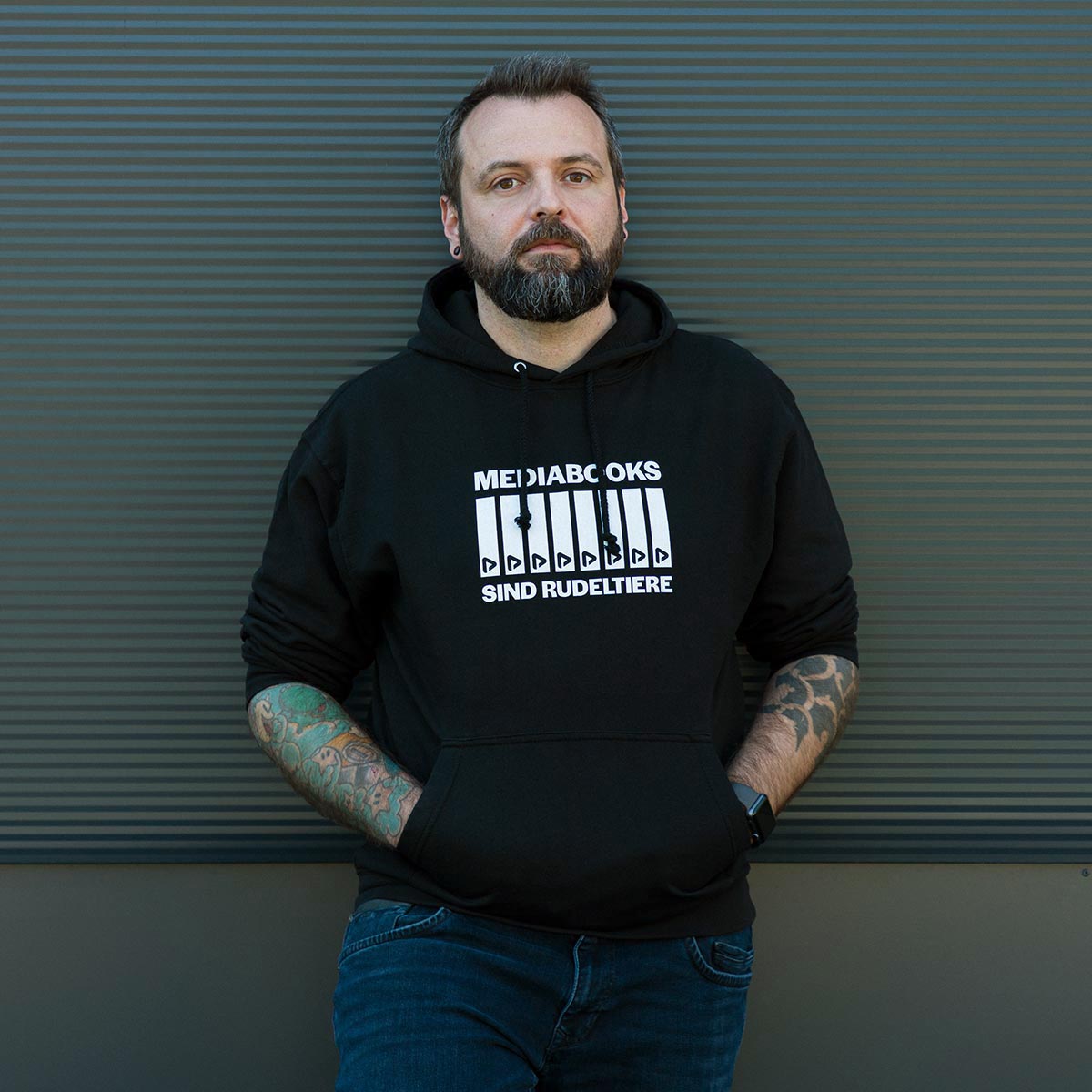 Rudeltiere PP Hoodie Unisex Black Rudeltiere PP Hoodie Unisex Black