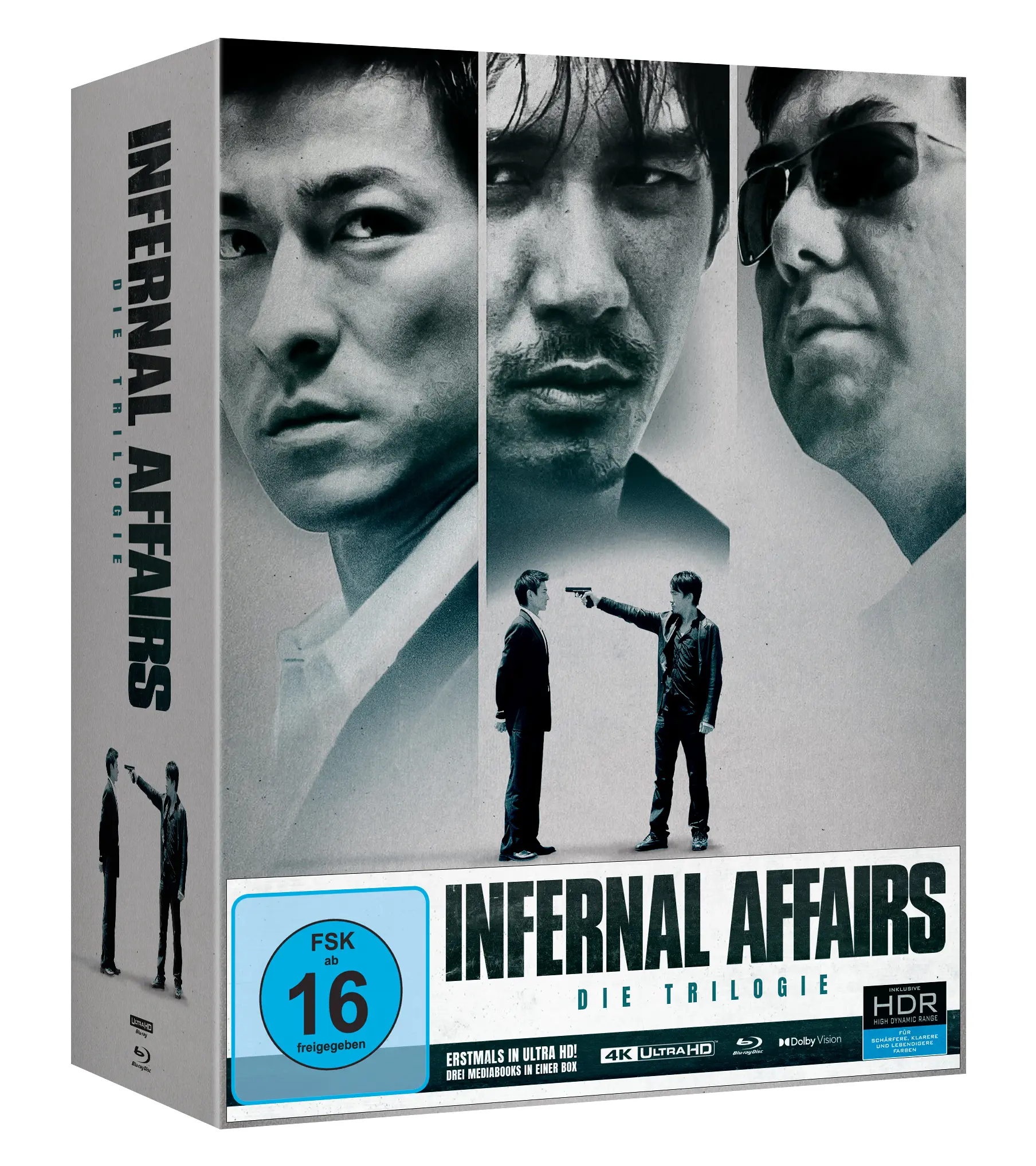 Infernal Affairs Trilogy (Collector's Edition, 3 UHDs, 3 Blu-rays, 3 Bonus-Blu-rays) (exkl. Shop) Infernal Affairs Trilogy (Collector's Edition, 3 UHDs, 3 Blu-rays, 3 Bonus-Blu-rays) (exkl. Shop)