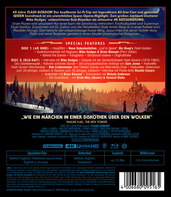 Flash Gordon (4K-UHD+Blu-ray) Flash Gordon (4K-UHD+Blu-ray)