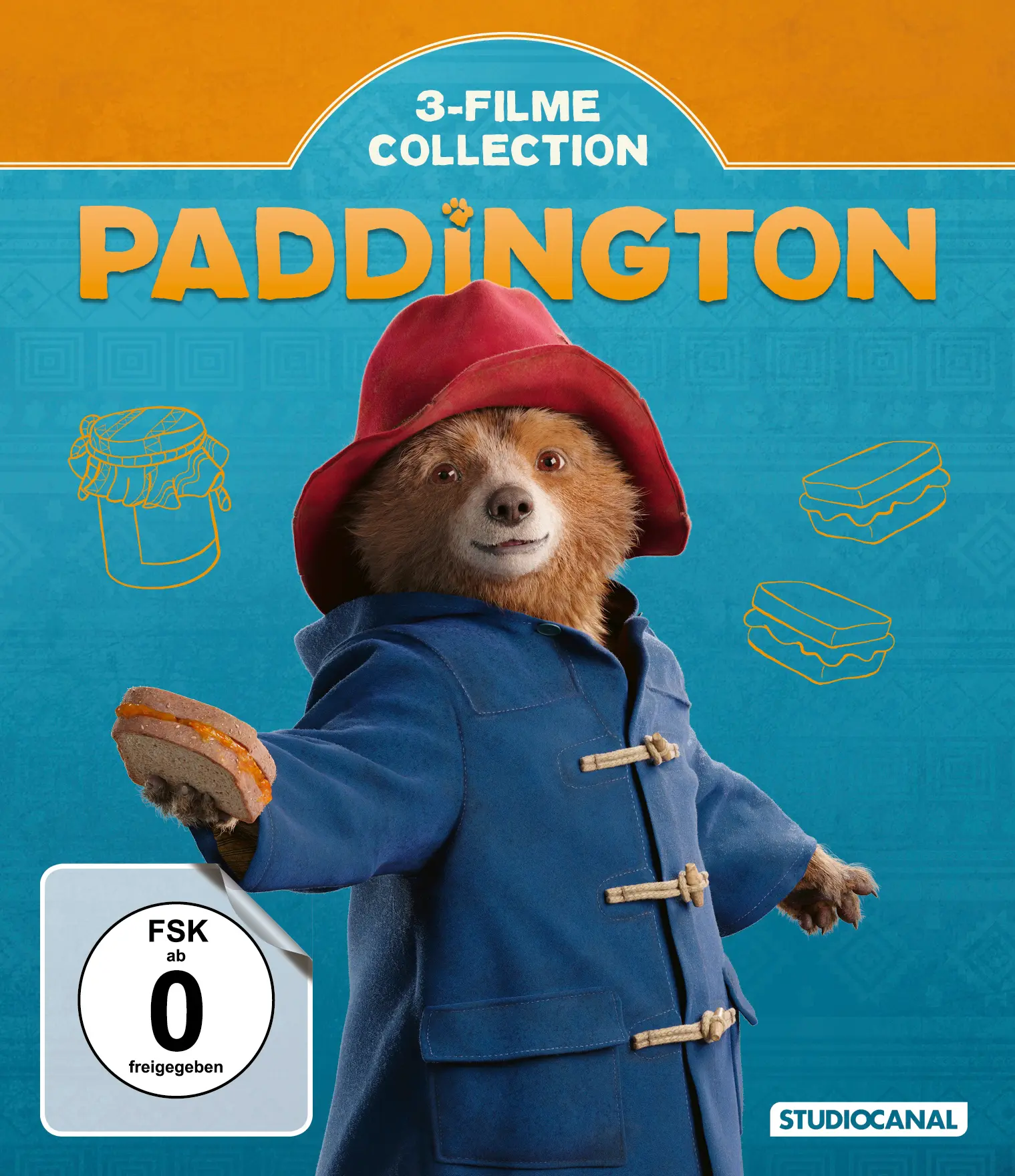 Paddington - 3 Filme Collection (3 Blu-rays) Cover Paddington - 3 Filme Collection (3 Blu-rays) Cover