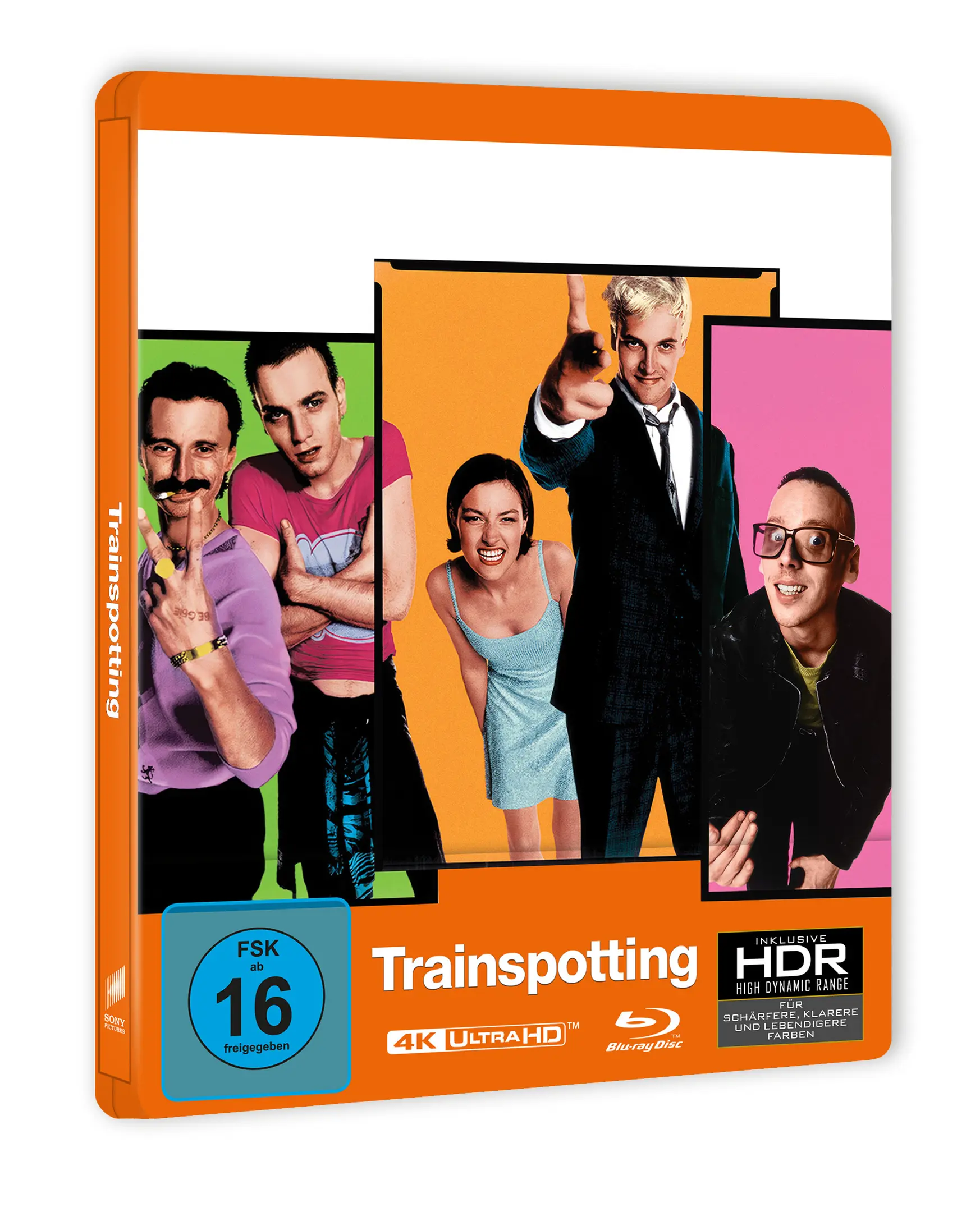 Trainspotting-Film, 4K Ultra HD, Blu-ray-Disc, Steelbook-Hülle, HDR