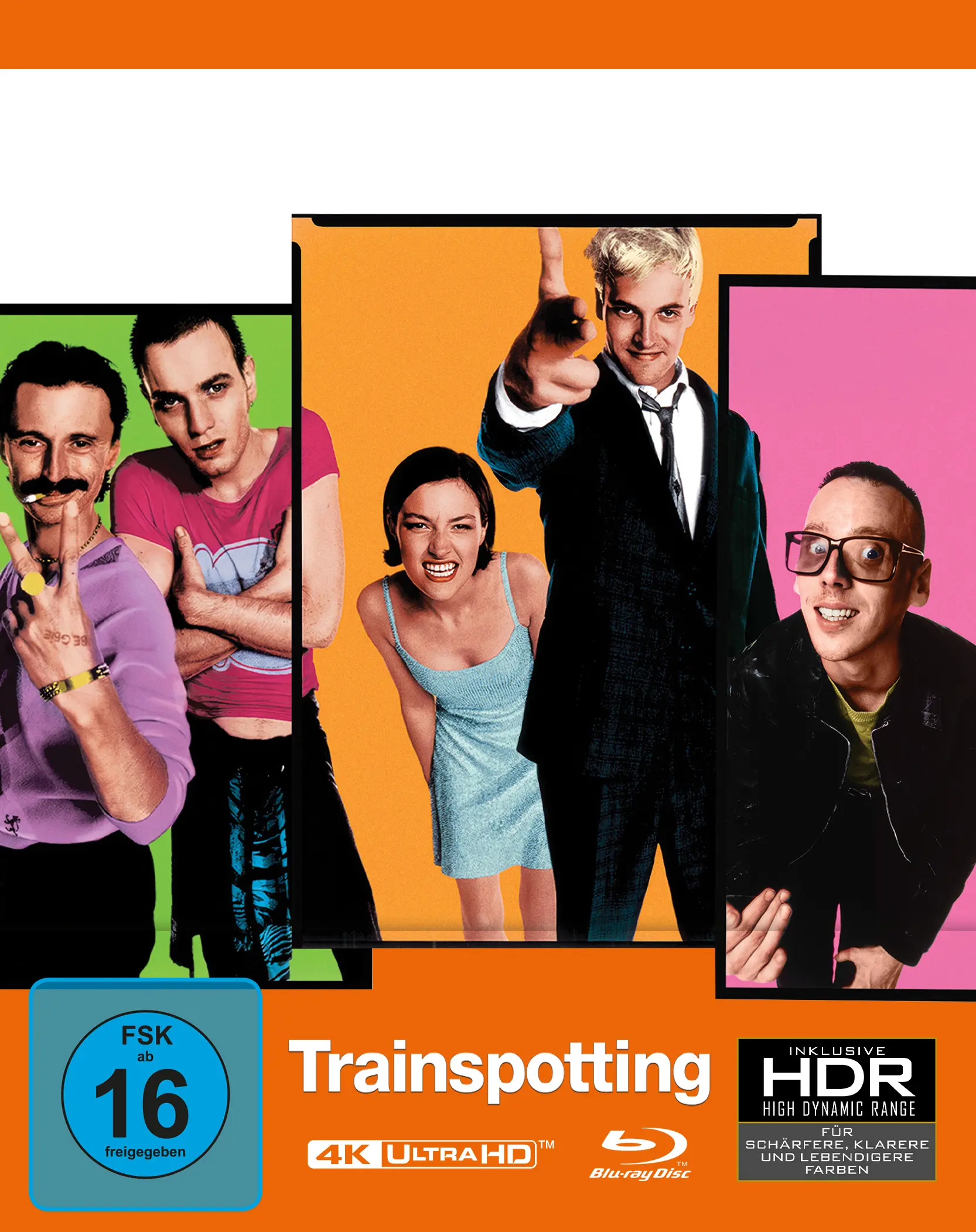 Trainspotting, 4K Ultra HD, Blu-ray, Filmcover, HDR