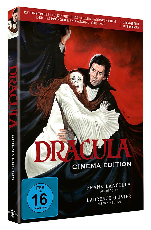 Dracula (1979) - Cinema Edition (2 DVDs) Buch, Veröffentlichung, Person, Gesicht, Kopf