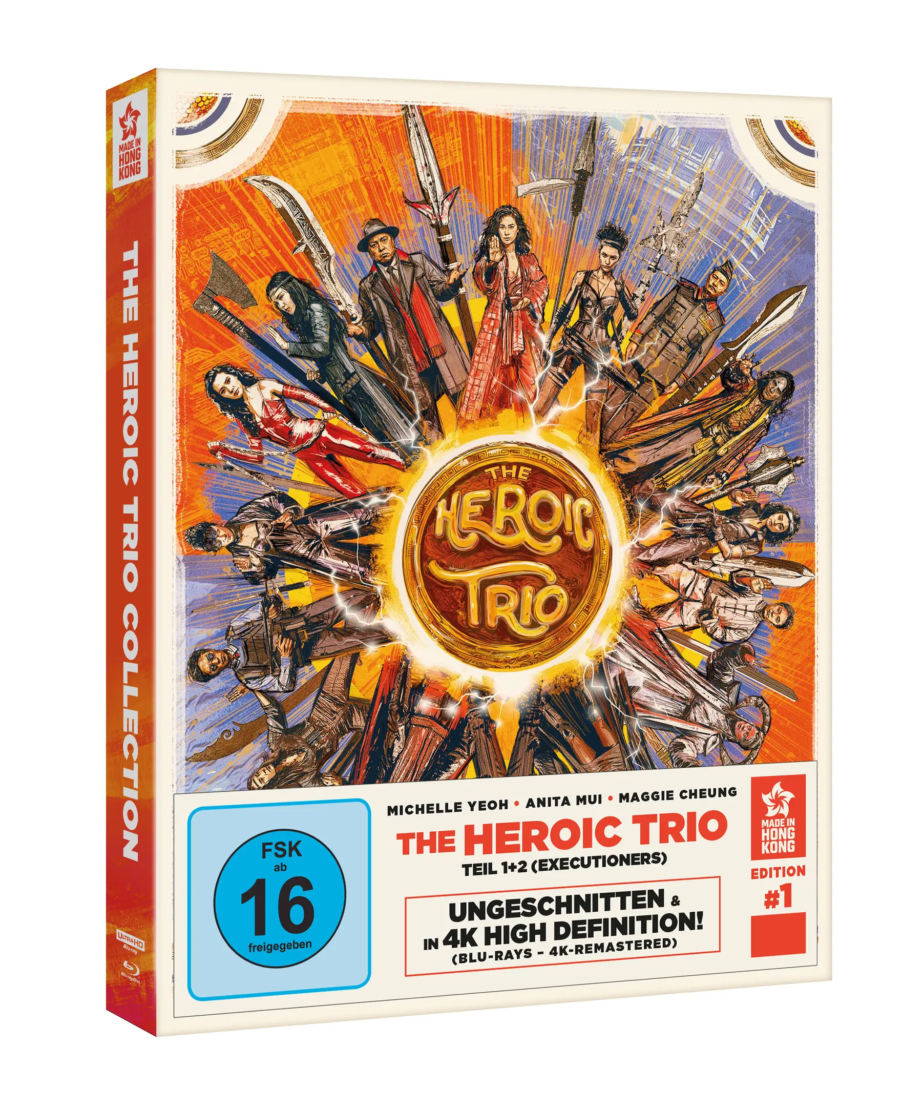 Heroic Trio 1+2 (2 4K-UHDs+2 Blu-rays)