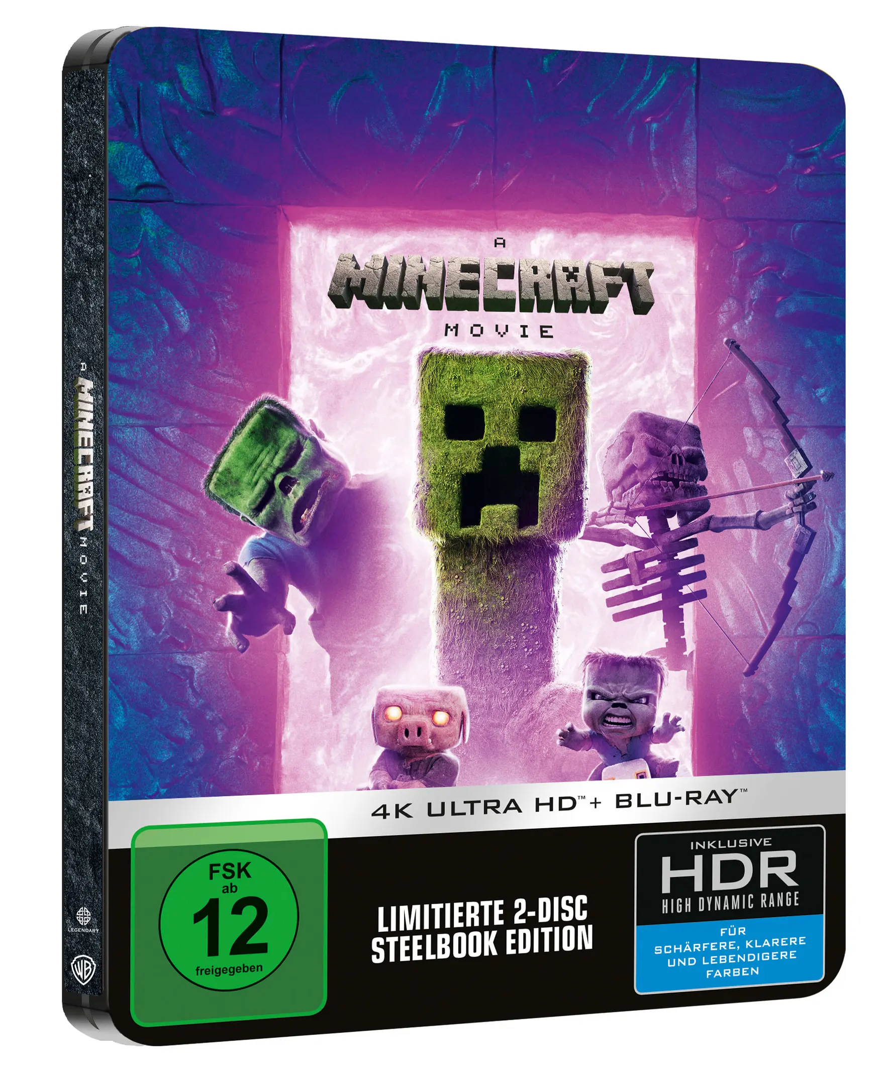 Ein Minecraft Film Steelbook (4K-UHD) Cover