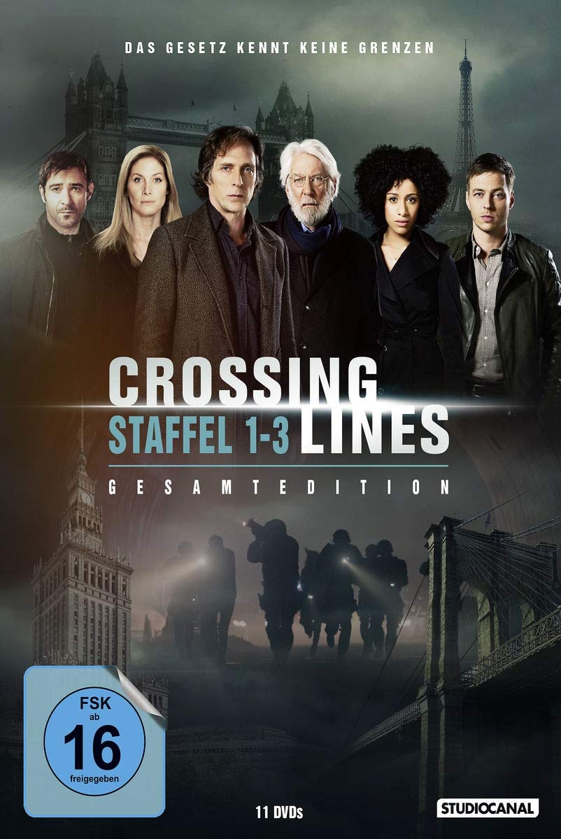Crossing Lines - Staffel 1-3 - Gesamtedition (11 DVDs) Cover