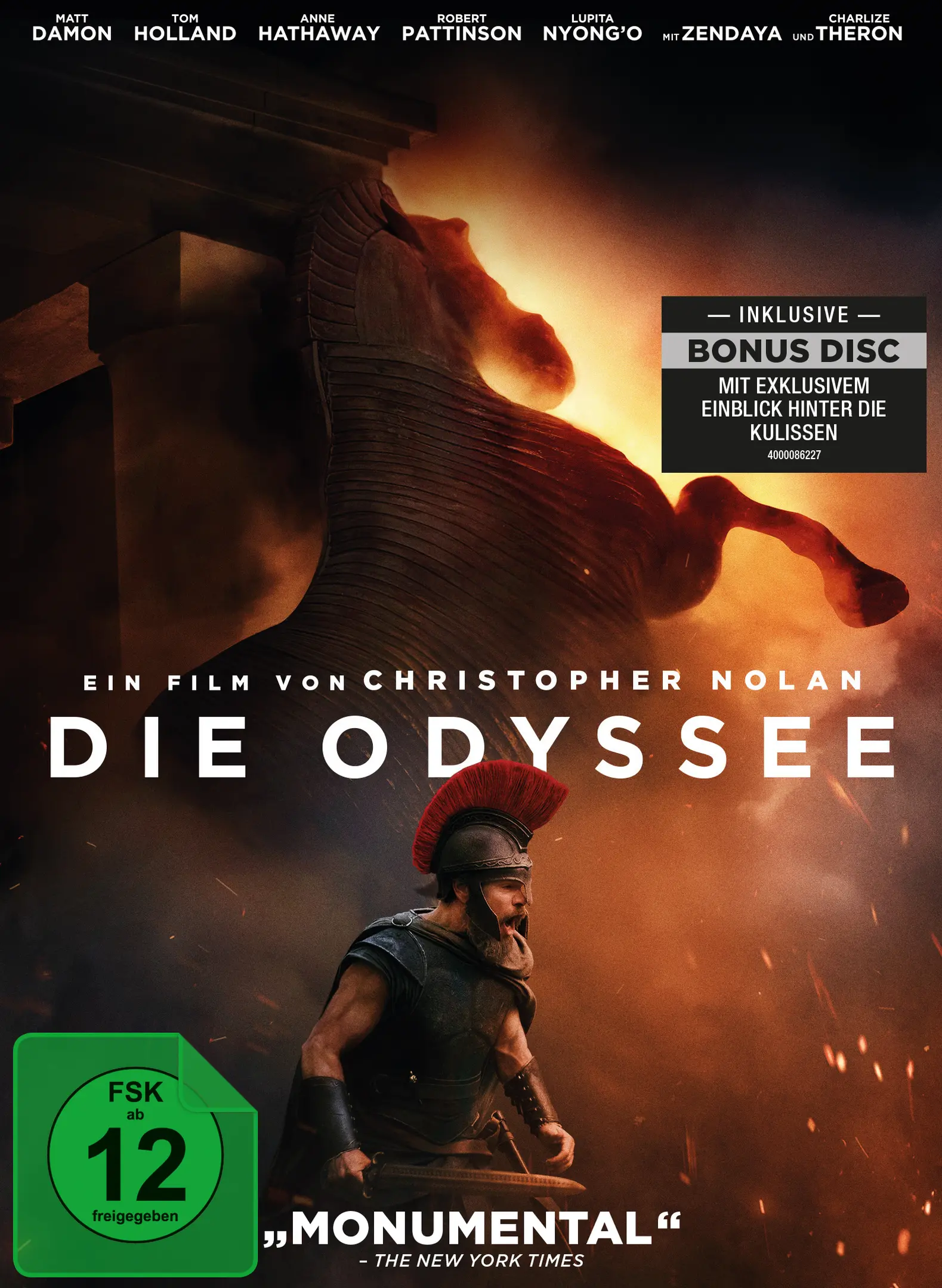 Die Odyssee, Filmcover, Bonus-Disc, Historienepos, FSK 12