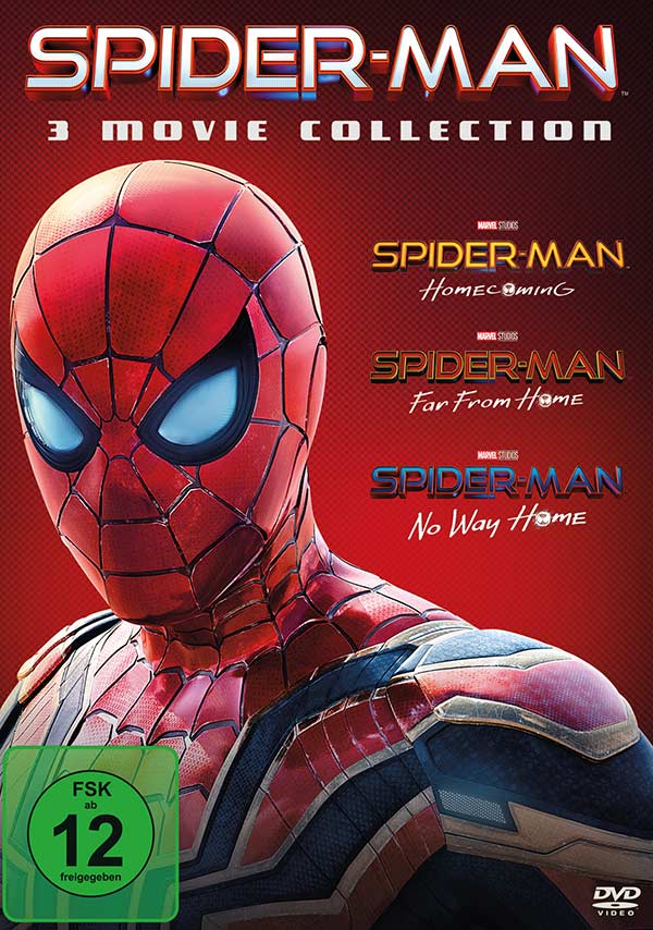 Spider-Man: Homecoming, Far From Home, No Way Home (3 DVDs) Cover Spider-Man: Homecoming, Far From Home, No Way Home (3 DVDs) Cover