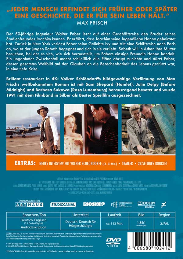 Homo Faber - Digital Remastered (DVD) Homo Faber - Digital Remastered (DVD)
