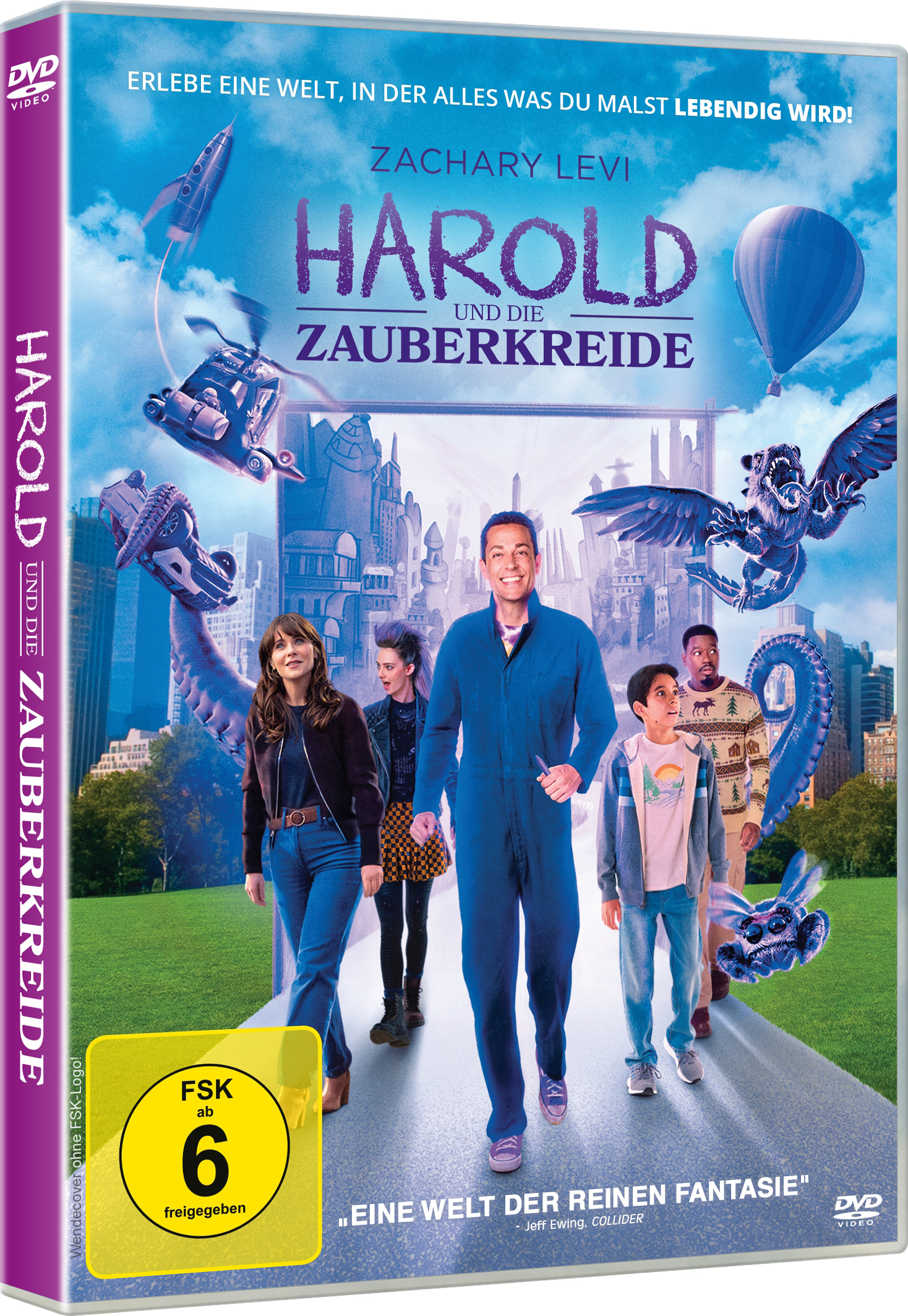 Harold und die Zauberkreide (DVD) Werbung, Plakat, Hosen, Mann, Person