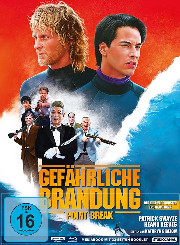 Gefährliche Brandung - Point Break - Limited Mediabook Edition Cover A (4K-UHD+Blu-ray) Cover Gefährliche Brandung - Point Break - Limited Mediabook Edition Cover A (4K-UHD+Blu-ray) Cover