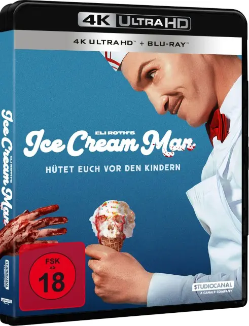 4K-Blu-ray, Film-Disc, Horrorkomödie, Eiscreme, Blu-ray-Hülle