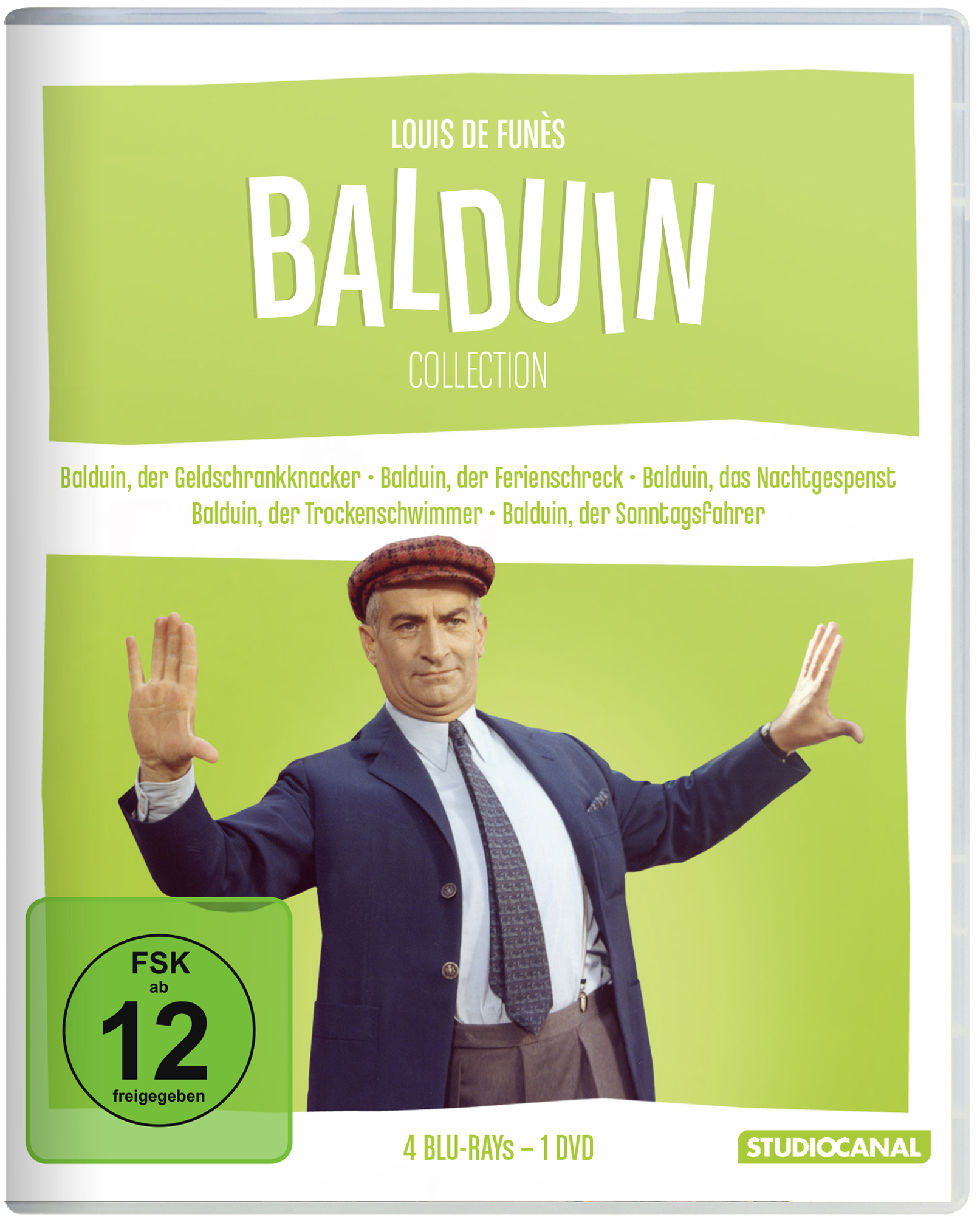Louis de Funes - Die Balduin Collection (4 Blu-rays + DVD) Cover Louis de Funes - Die Balduin Collection (4 Blu-rays + DVD) Cover