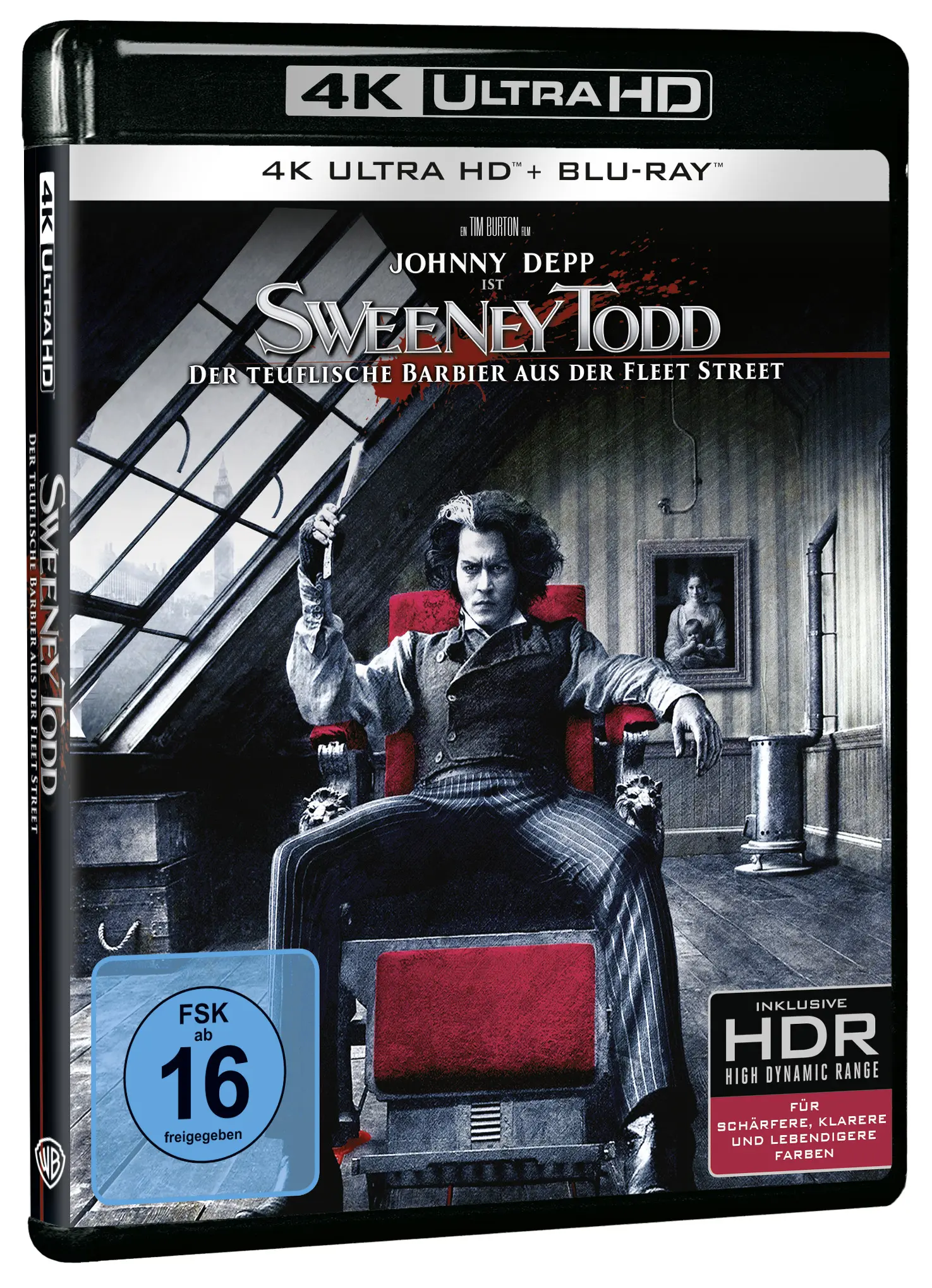 Sweeney Todd: Der teuflische Barbier aus der Fleet Street (4K-UHD+Blu-ray) Sweeney Todd: Der teuflische Barbier aus der Fleet Street (4K-UHD+Blu-ray)