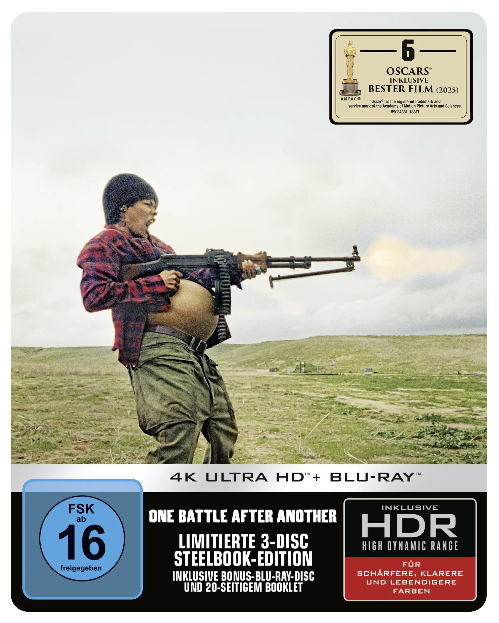 One Battle After Another (2025) (Limitiertes Steelbook, 4K-UHD + 2 Blu-rays)