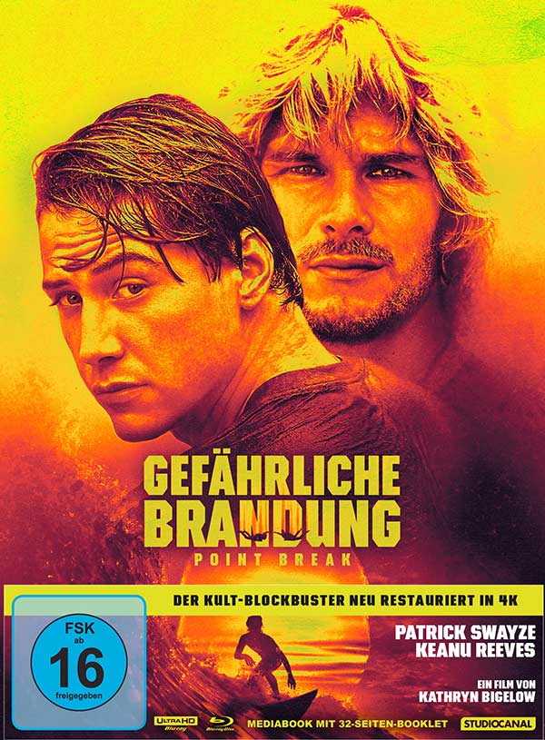 Gefährliche Brandung - Point Break - Limited Mediabook Edition Cover B (4K-UHD+Blu-ray)