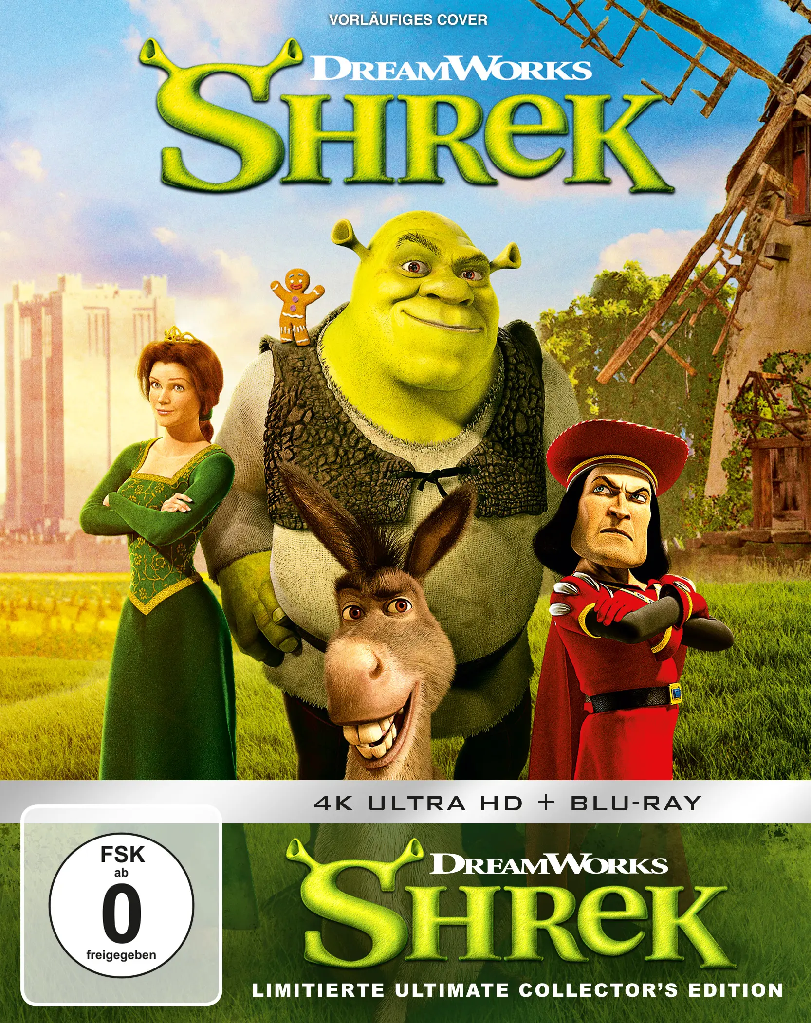 Shrek - 25th Anniversary Edition (Steelbook, 4K-UHD+Blu-ray) Cover