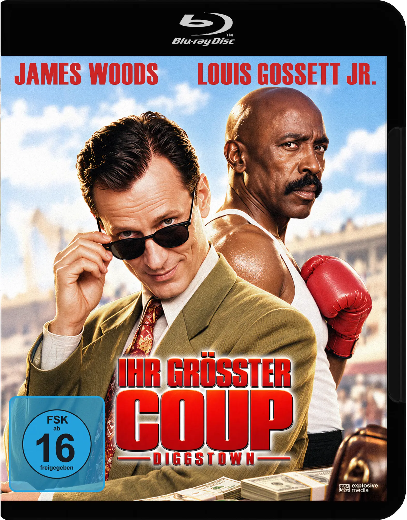 Blu-ray-Disc, Film, Actionkomödie, schwarze Hülle, deutsches Cover