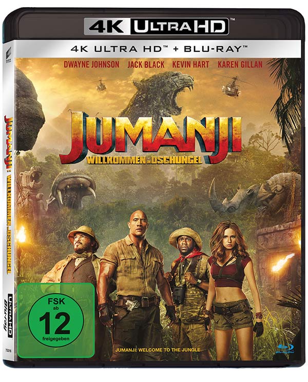 Jumanji: Willkommen im Dschungel (4K-UHD+Blu-ray) Jumanji: Willkommen im Dschungel (4K-UHD+Blu-ray)