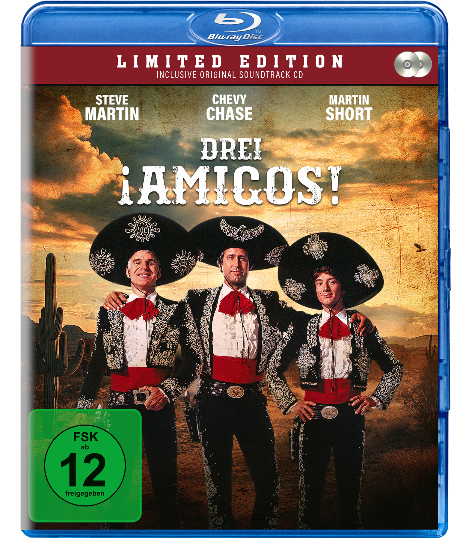 Drei Amigos! - Limited Edition (Blu-ray+CD) Cover Drei Amigos! - Limited Edition (Blu-ray+CD) Cover