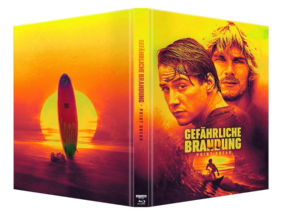Gefährliche Brandung - Point Break - Limited Mediabook Edition Cover B (4K-UHD+Blu-ray) Buch, Veröffentlichung, Erwachsene, Mann, Person