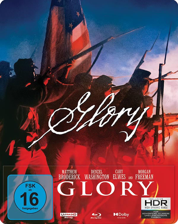 Glory (1989) (Steelbook, 4K-UHD+Blu-ray) Glory (1989) (Steelbook, 4K-UHD+Blu-ray)