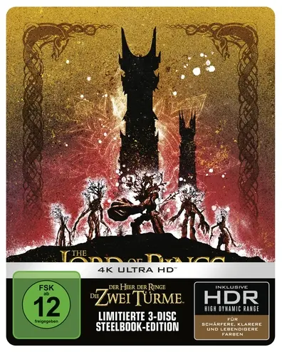 Der Herr der Ringe: Die zwei Türme (Limitiertes Steelbook, 4K-UHD) (SHOP)
