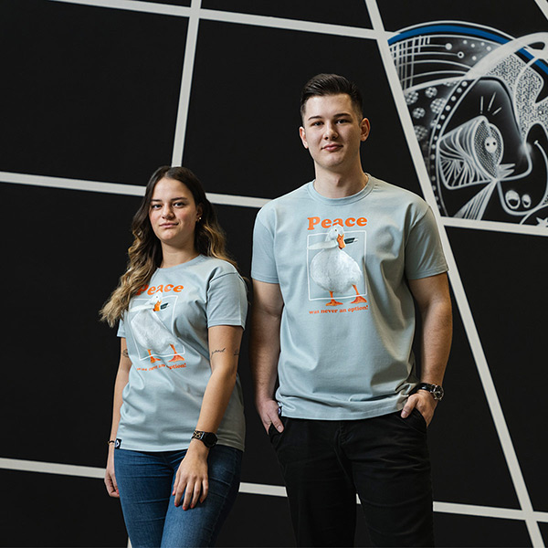 PP Tee BC Peace Iceblue PP Tee BC Peace Iceblue