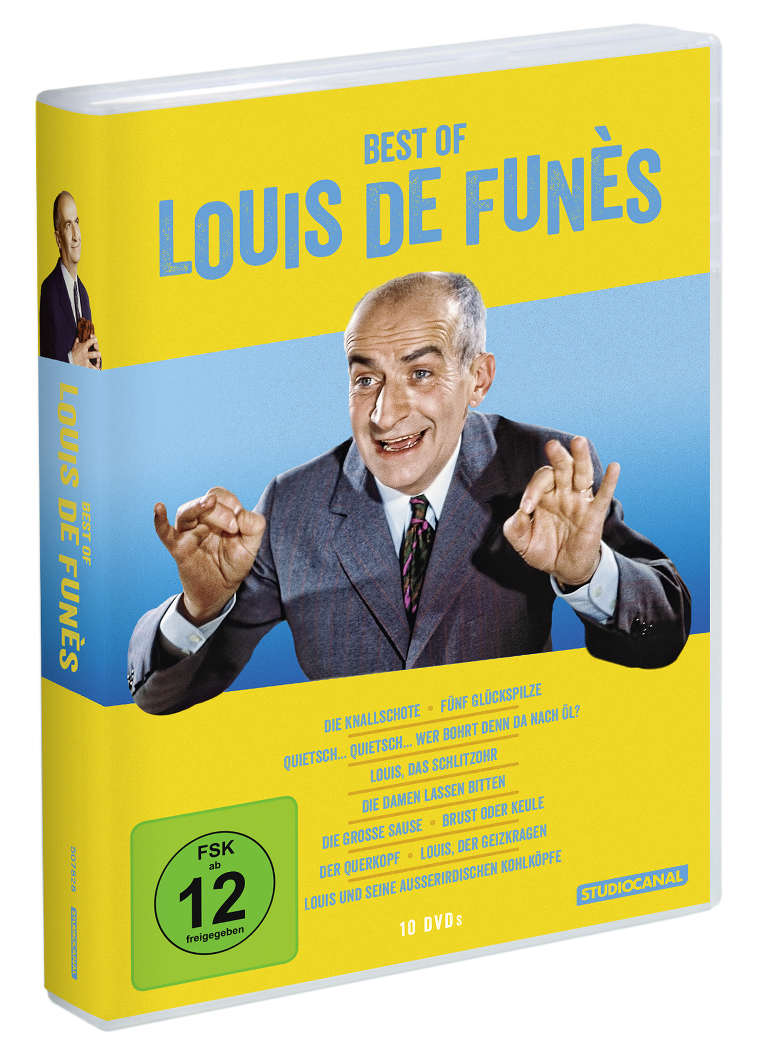 Best of Louis de Funes (10 DVDs) Finger, Person, Erwachsener, Männlich, Mann