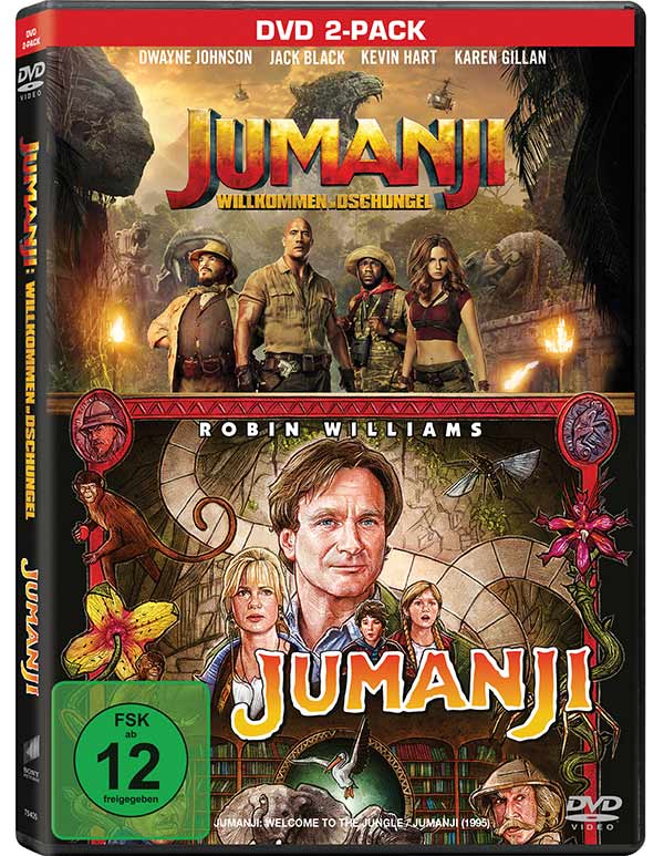 Jumanji / Jumanji: Willkommen im Dschungel (2 DVDs) Jumanji / Jumanji: Willkommen im Dschungel (2 DVDs)