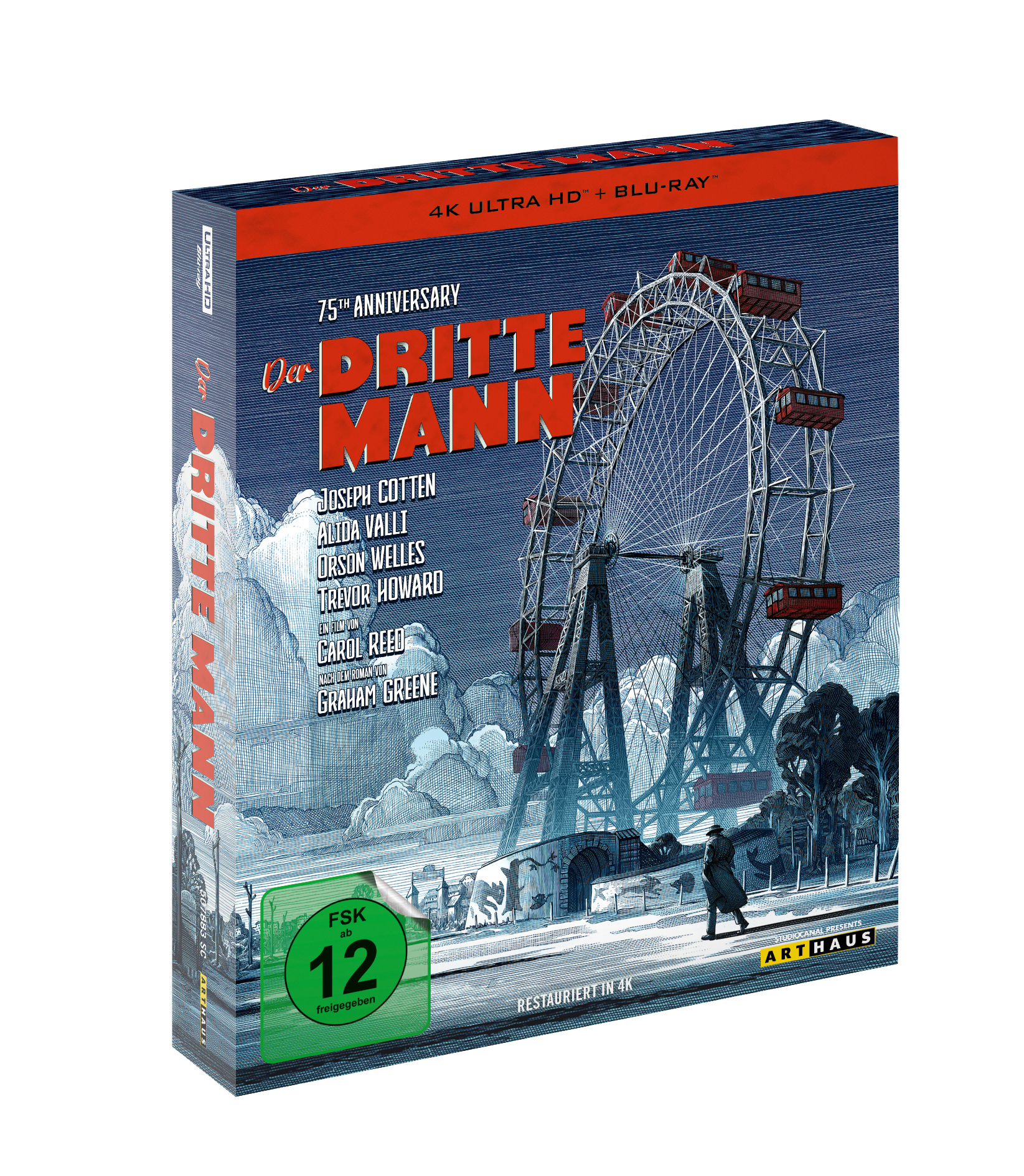 Der dritte Mann - 75th Anniversary Edition (4K-UHD+Blu-ray) Freizeitpark, Riesenrad, Lustig, Person