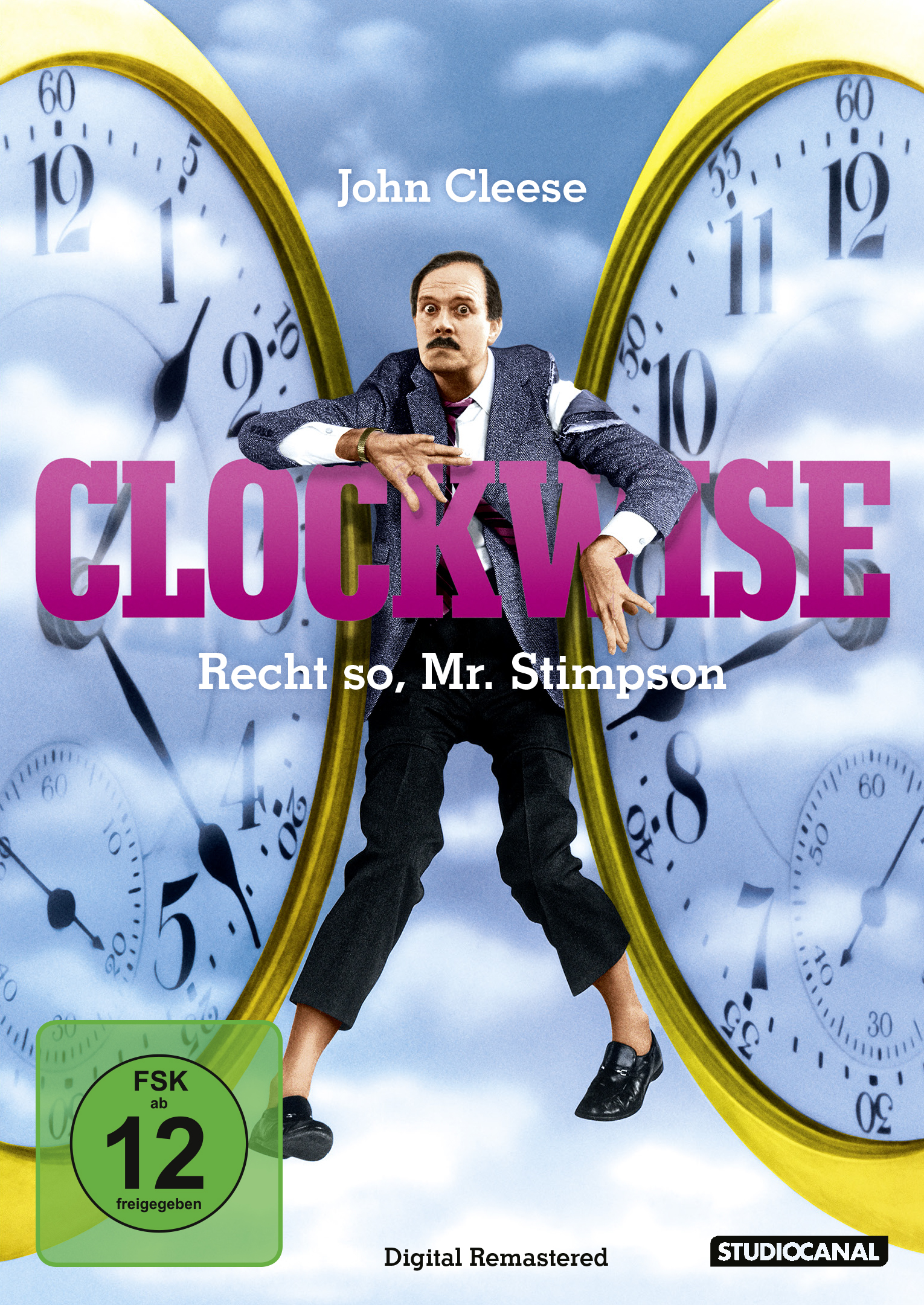 Clockwise - Recht so, Mr. Stimpson - Digital Remastered (DVD) Cover Erwachsener, Männlich, Mann, Person, Analoge Uhr