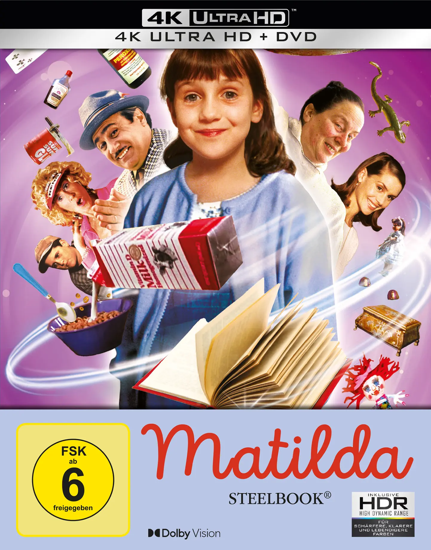 Matilda (Limitiertes Steelbook, 4K-UHD+DVD) Cover