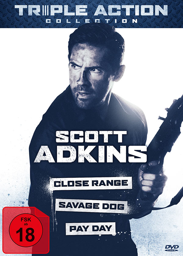 Scott Adkins Triple Action Collection (DVD) Cover Werbung, Plakat, Erwachsener, Mann, Person