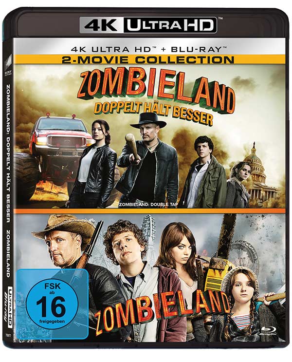 Zombieland 1 & 2 (2 4K-UHDs + 2 Blu-rays) Zombieland 1 & 2 (2 4K-UHDs + 2 Blu-rays)