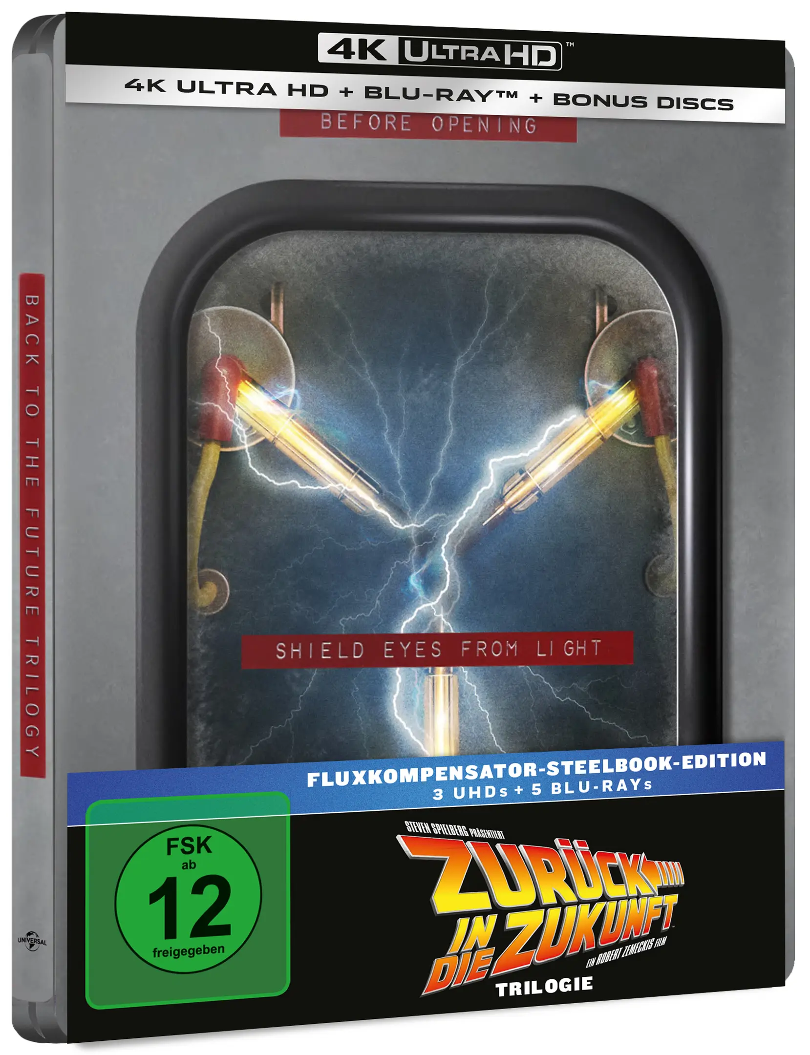 Zurück in die Zukunft – Trilogie – Fluxkompensator-Edition (Steelbook, 3 4K-UHDs+5 Blu-rays)