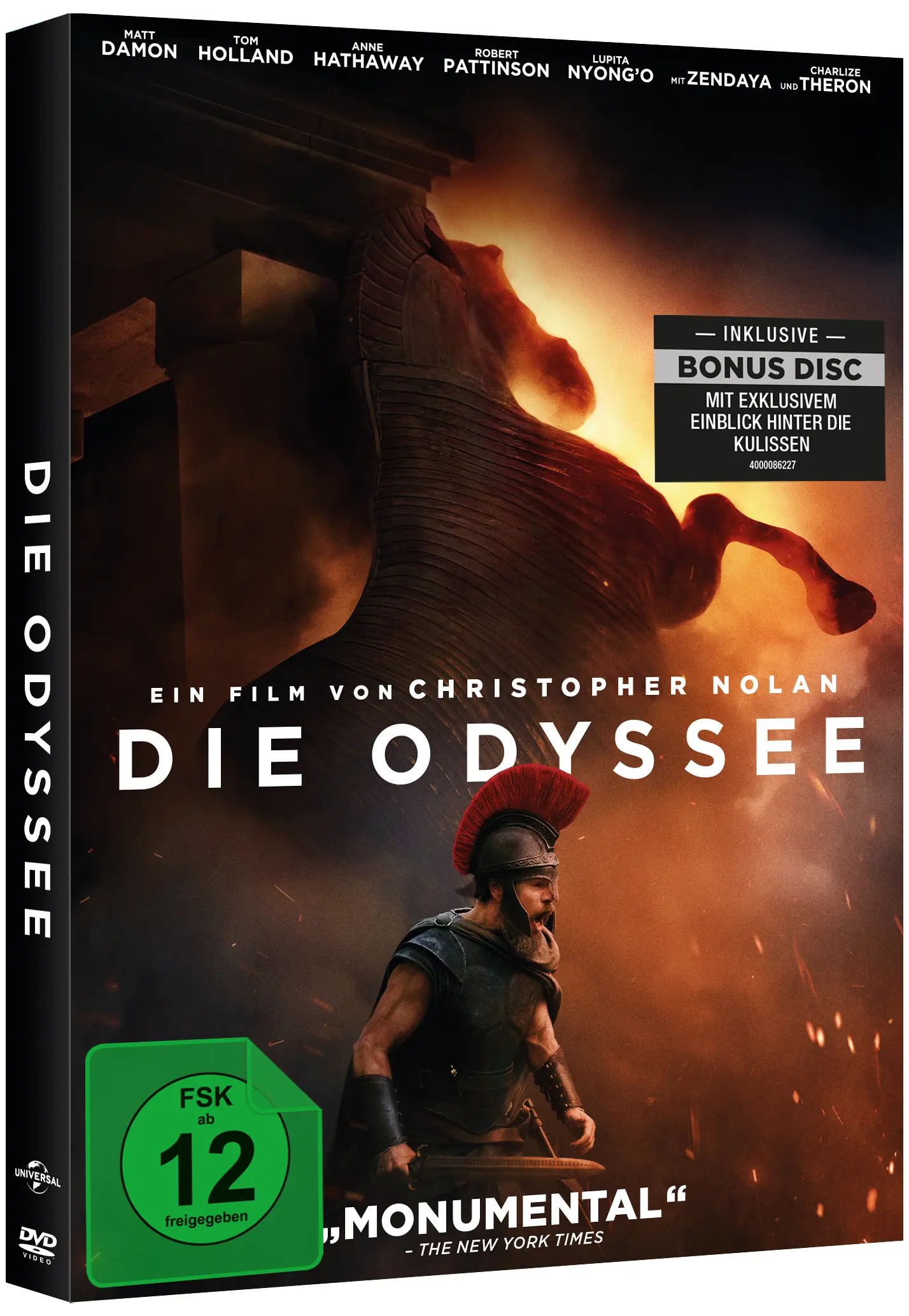 DVD-Film, Bonus-Disc, DVD-Hülle, Historienepos, deutsche Ausgabe